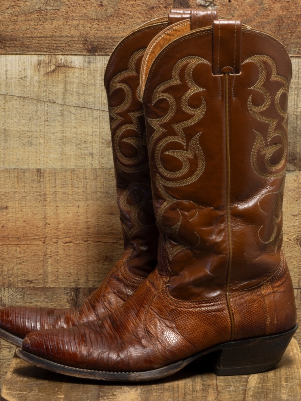 Nocona Leather and Lizard boots